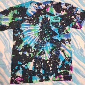 Hand tie dyed block island Volkswagen bus beach shirt
